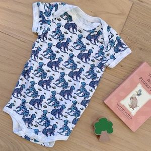 Roller rabbit tiger print onesie